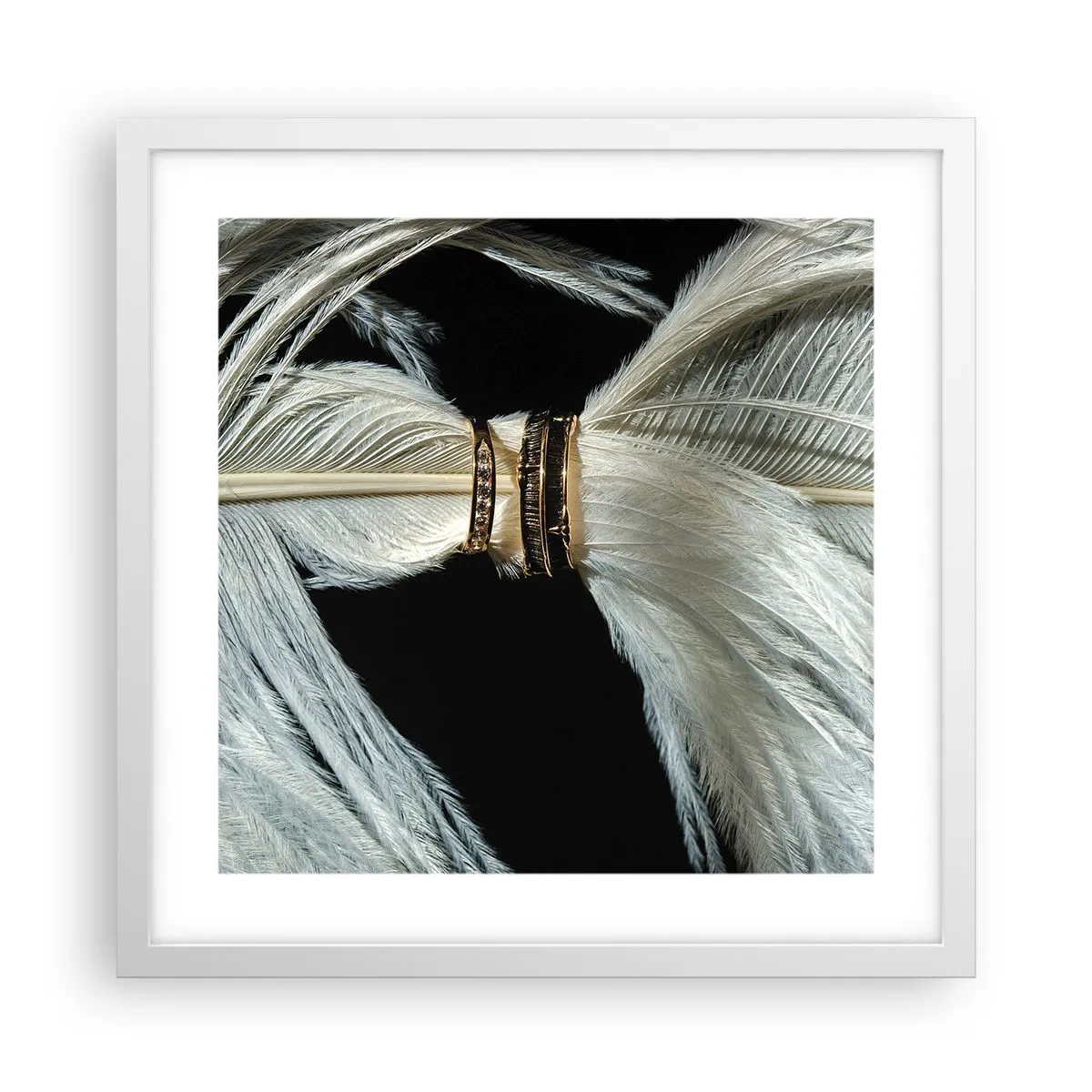 Poster in white frmae - …and I won't Leave You… - 40x40 cm