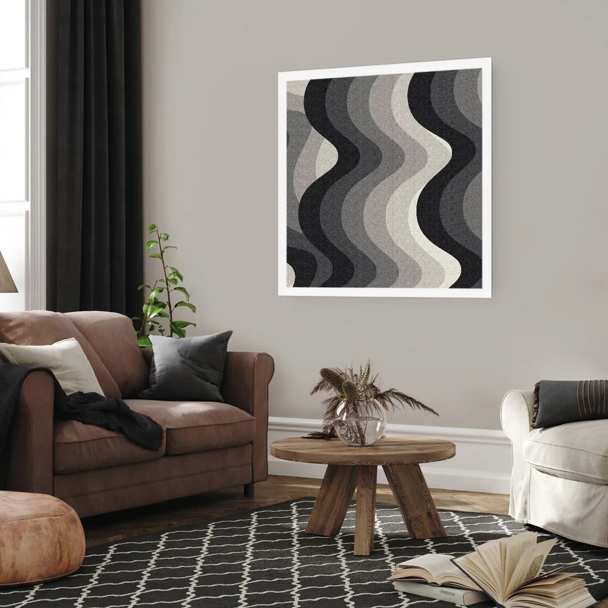 Poster - Wave after Wave - 40x40 cm