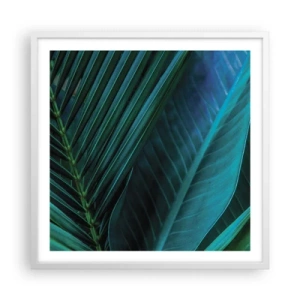 Poster in white frmae - Anatomy of Green - 60x60 cm