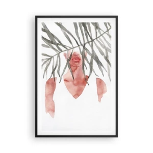 Poster in black frame - Lady of the Tropics - 61x91 cm