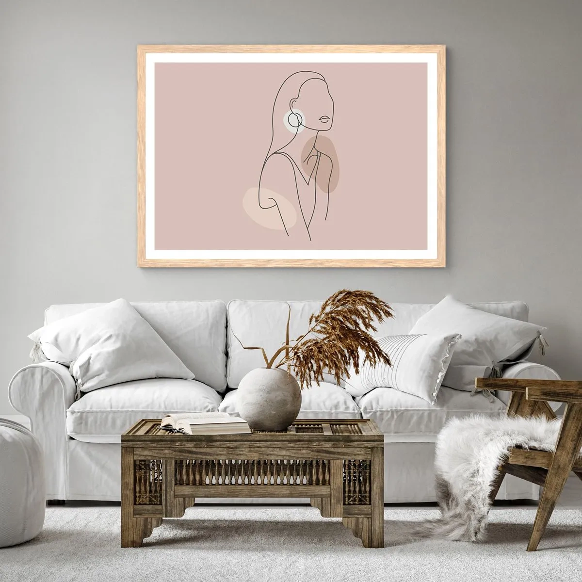 Poster in light oak frame - Icon of Girlhood - 70x50 cm