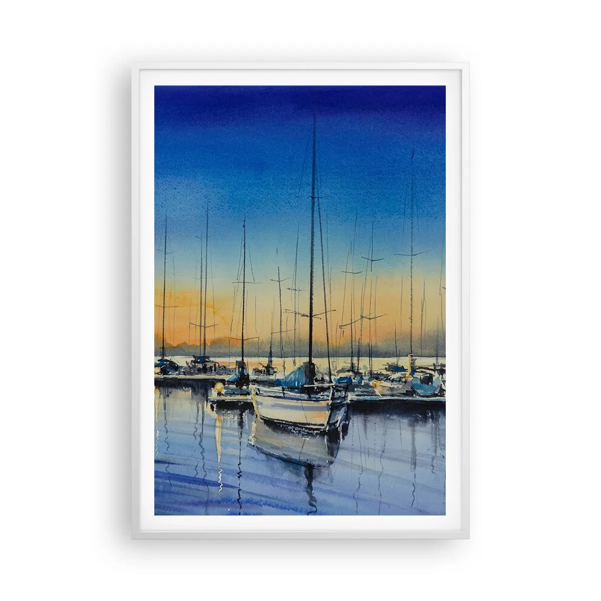 Poster in white frmae - The End of a Good Day - 70x100 cm