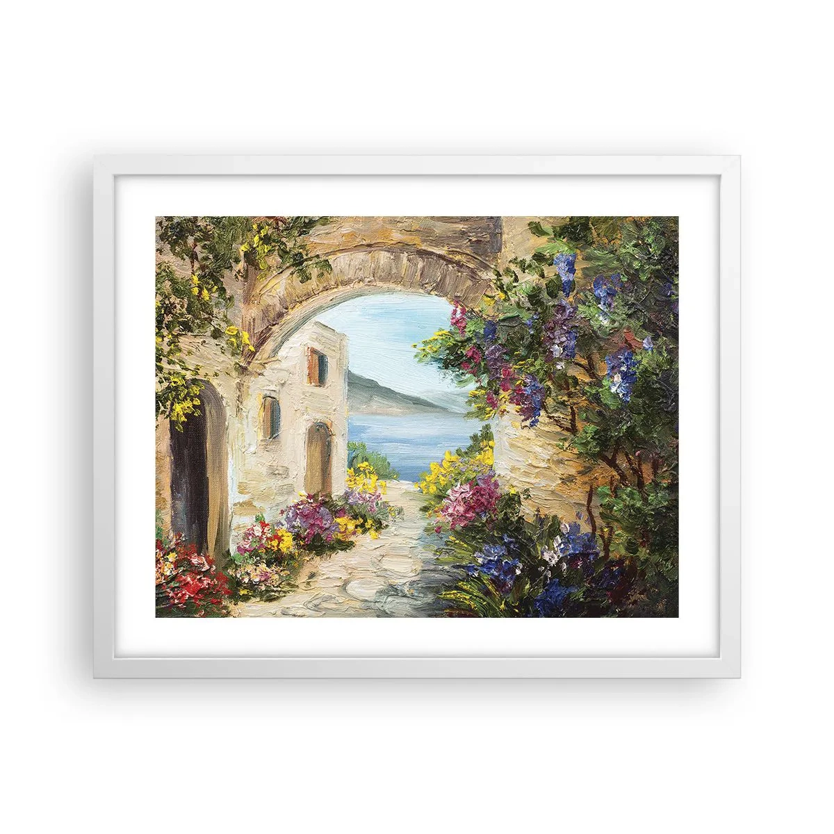 Poster in white frmae - Charm of a Sea Province - 50x40 cm