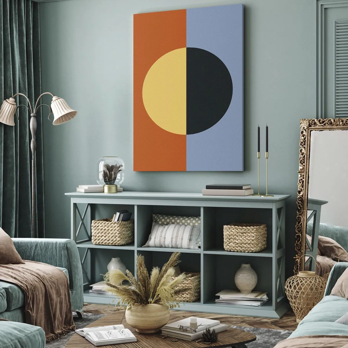 Canvas picture - Composition of Warm and Cool - 50x70 cm