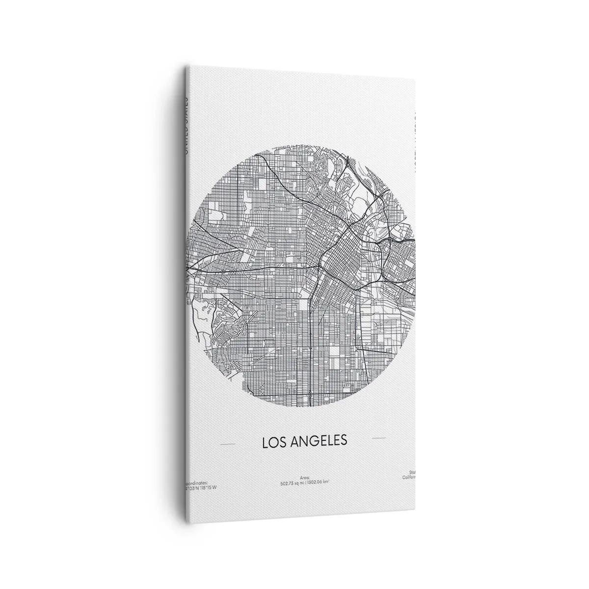 Canvas picture - Anatomy of Los Angeles - 45x80 cm