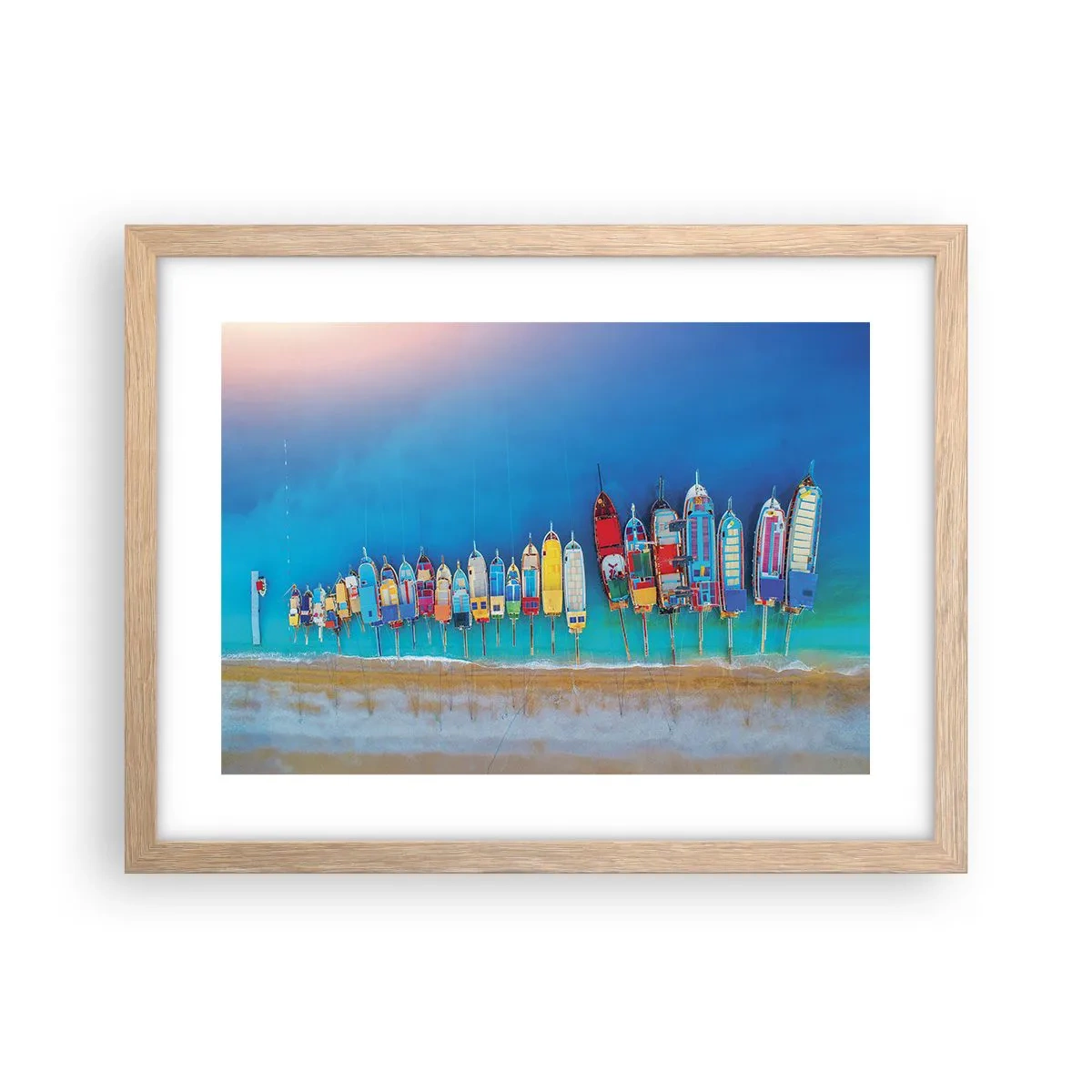 Poster in light oak frame - From Bird's Eye View - 40x30 cm