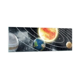 Glass picture - Space Dance - 90x30 cm