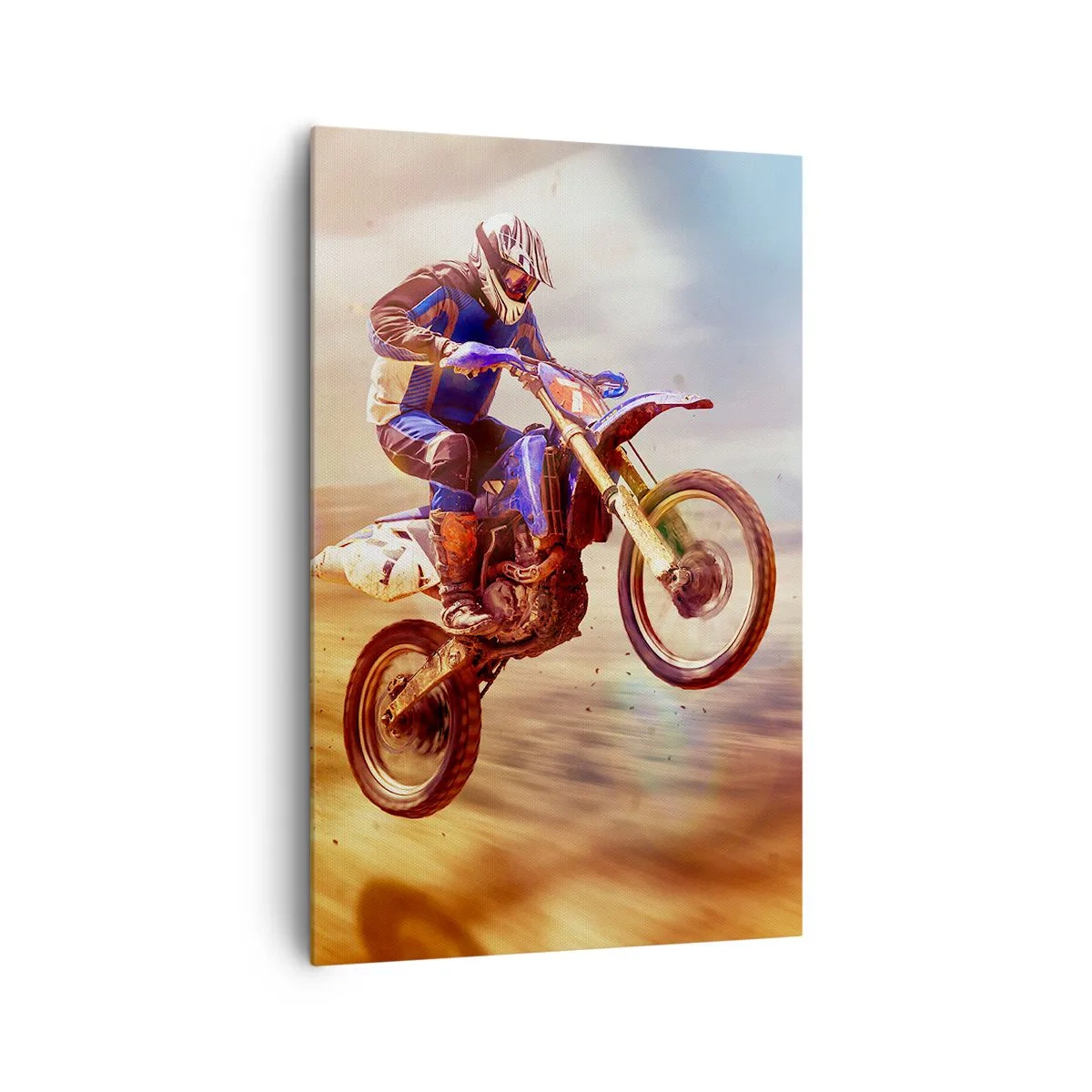 Canvas picture - Motorcycle Dizziness - 80x120 cm
