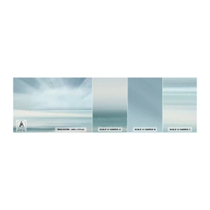 Photo Wallpaper Sample Standard Eco - Calm up to the Horizon - Bright, Piece, Sky - 100x30 cm