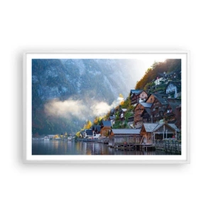 Poster in white frmae - Alpine Atmosphere - 91x61 cm