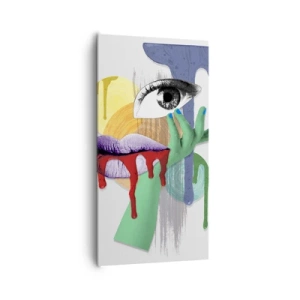 Canvas picture - Deconstructed Portrait - 65x120 cm