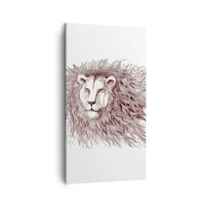 Canvas picture - Fiery Ruler - 45x80 cm