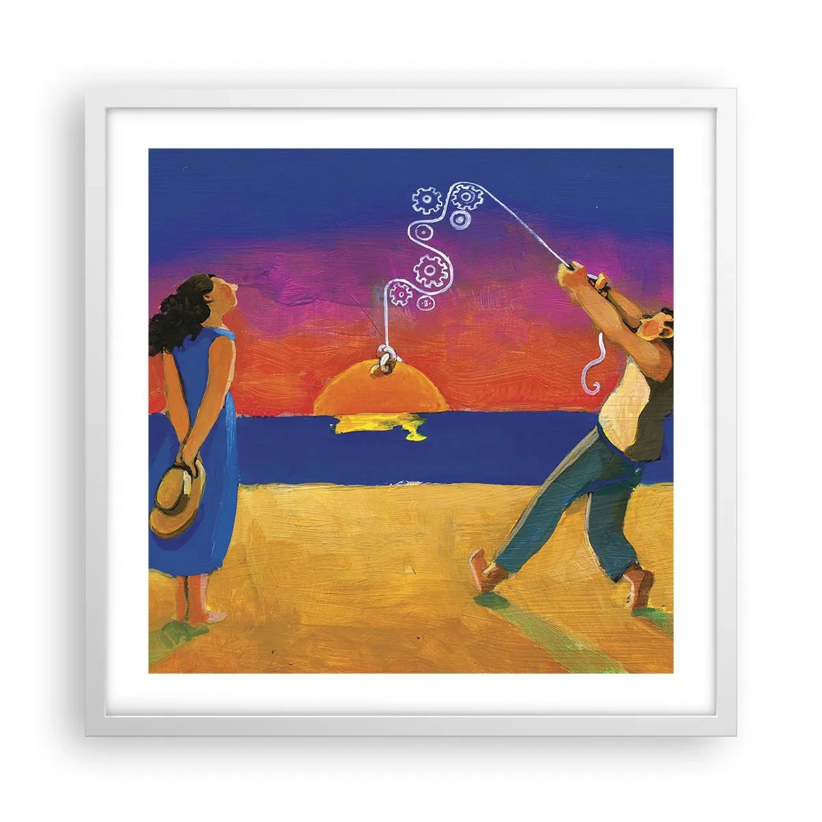 Poster in white frmae - More than a Star from the Sky - 50x50 cm