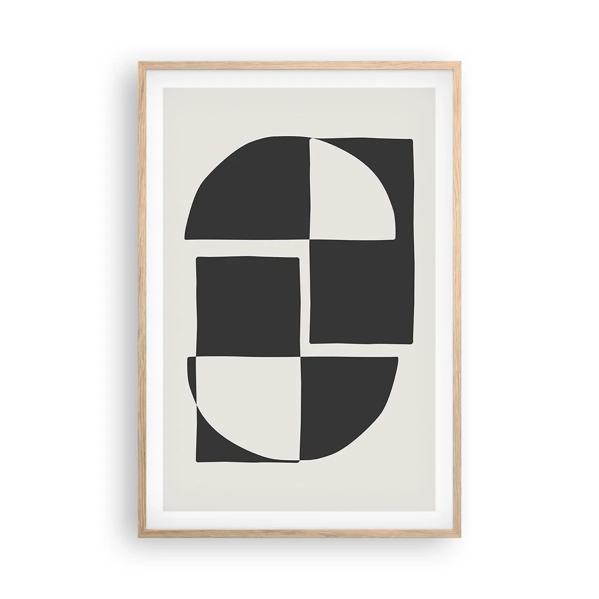 Poster in light oak frame - Antithesis-Synthesis - 61x91 cm