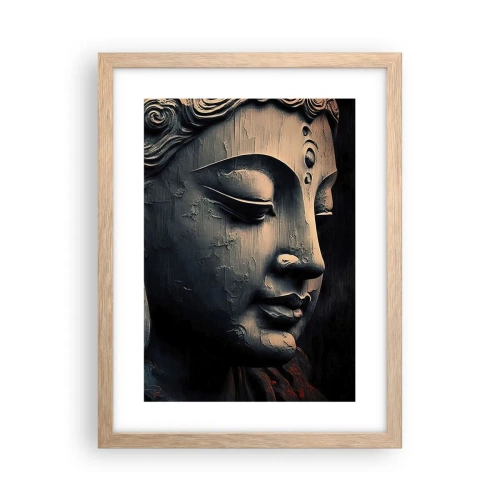 Poster in light oak frame - In Harmony with the World - 30x40 cm
