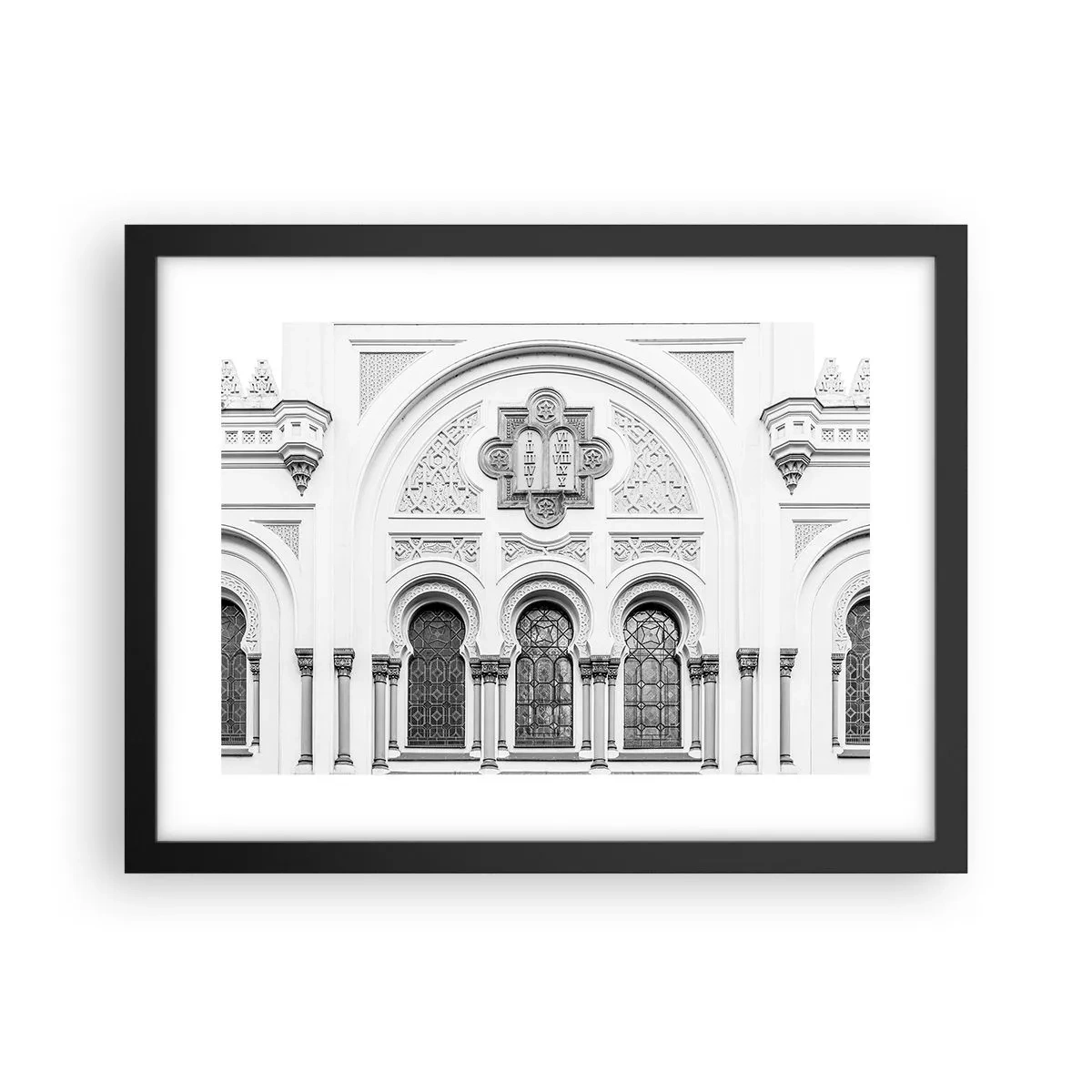 Poster in black frame - At the Crossroads of Cultures - 40x30 cm