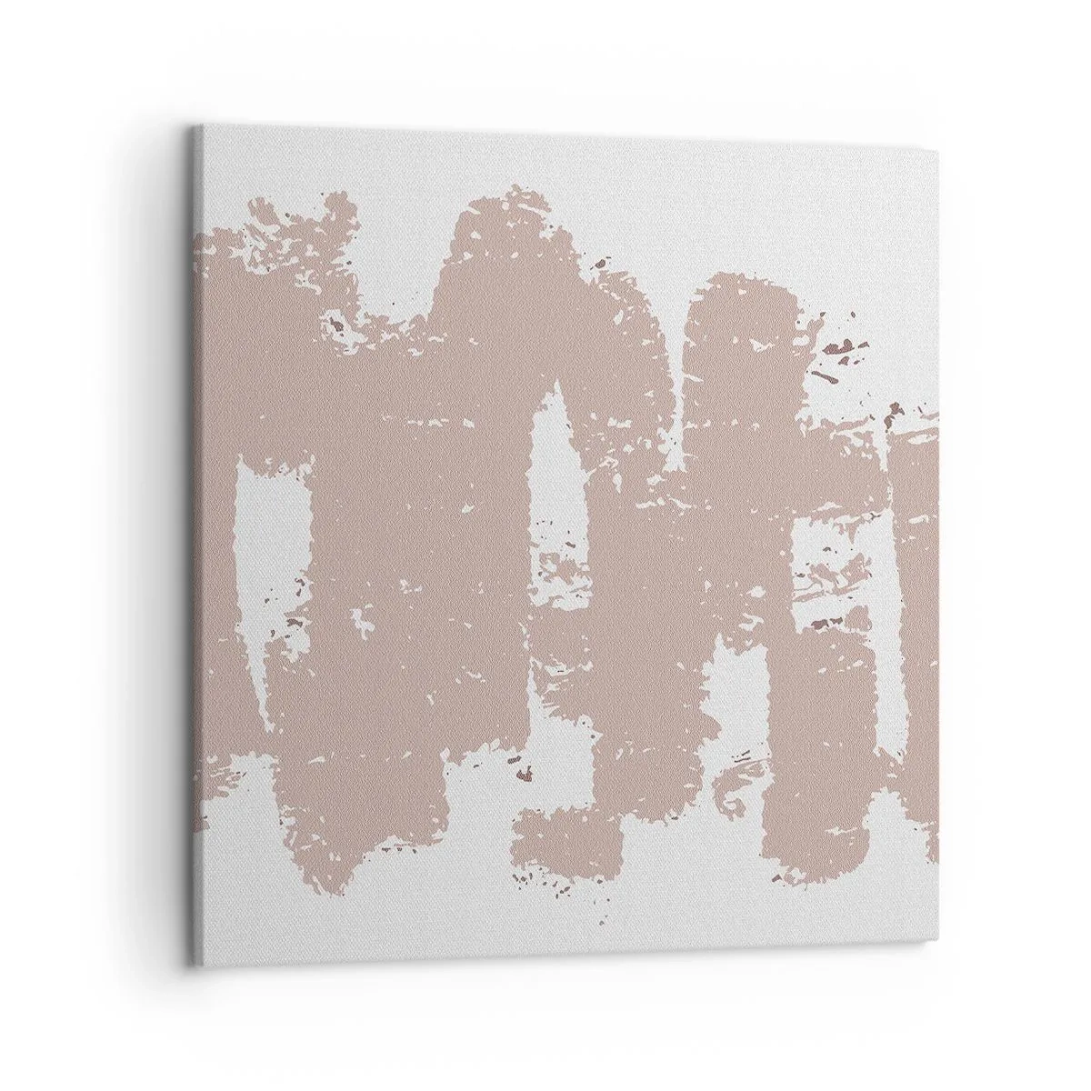 Canvas picture - Abstract in Delicate Pink - 50x50 cm