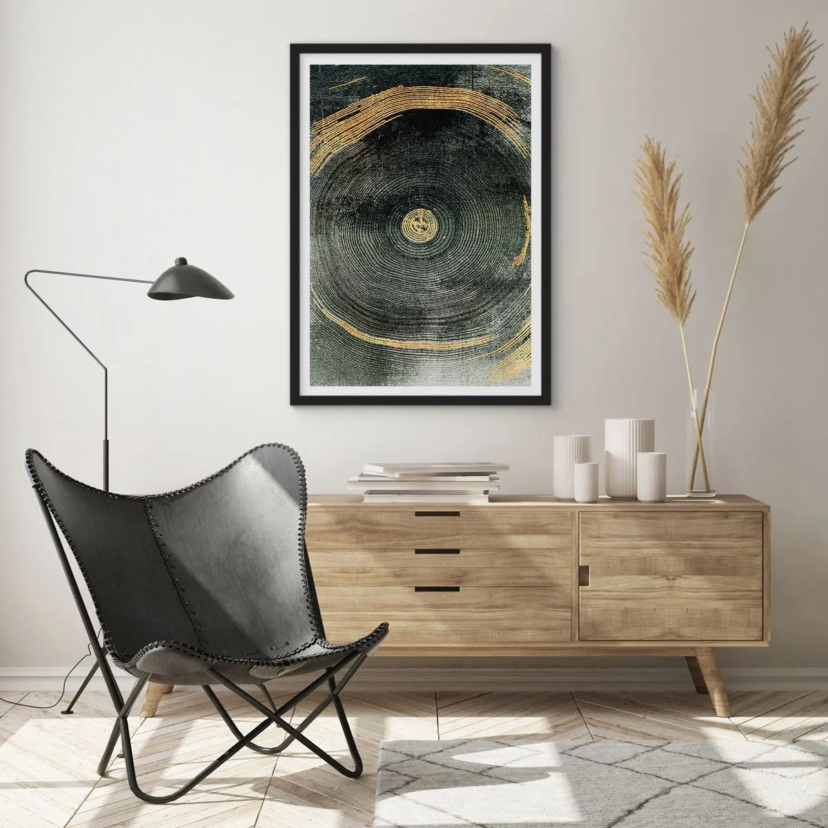 Poster in black frame - Change and Persistance - 61x91 cm