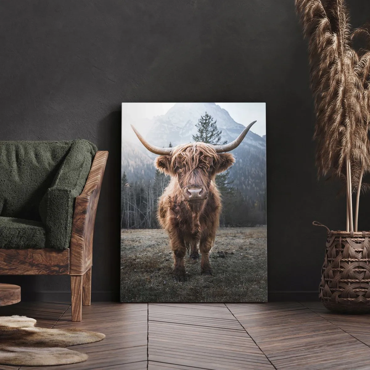 Canvas picture - Greeting from Mountain Meadow - 50x70 cm
