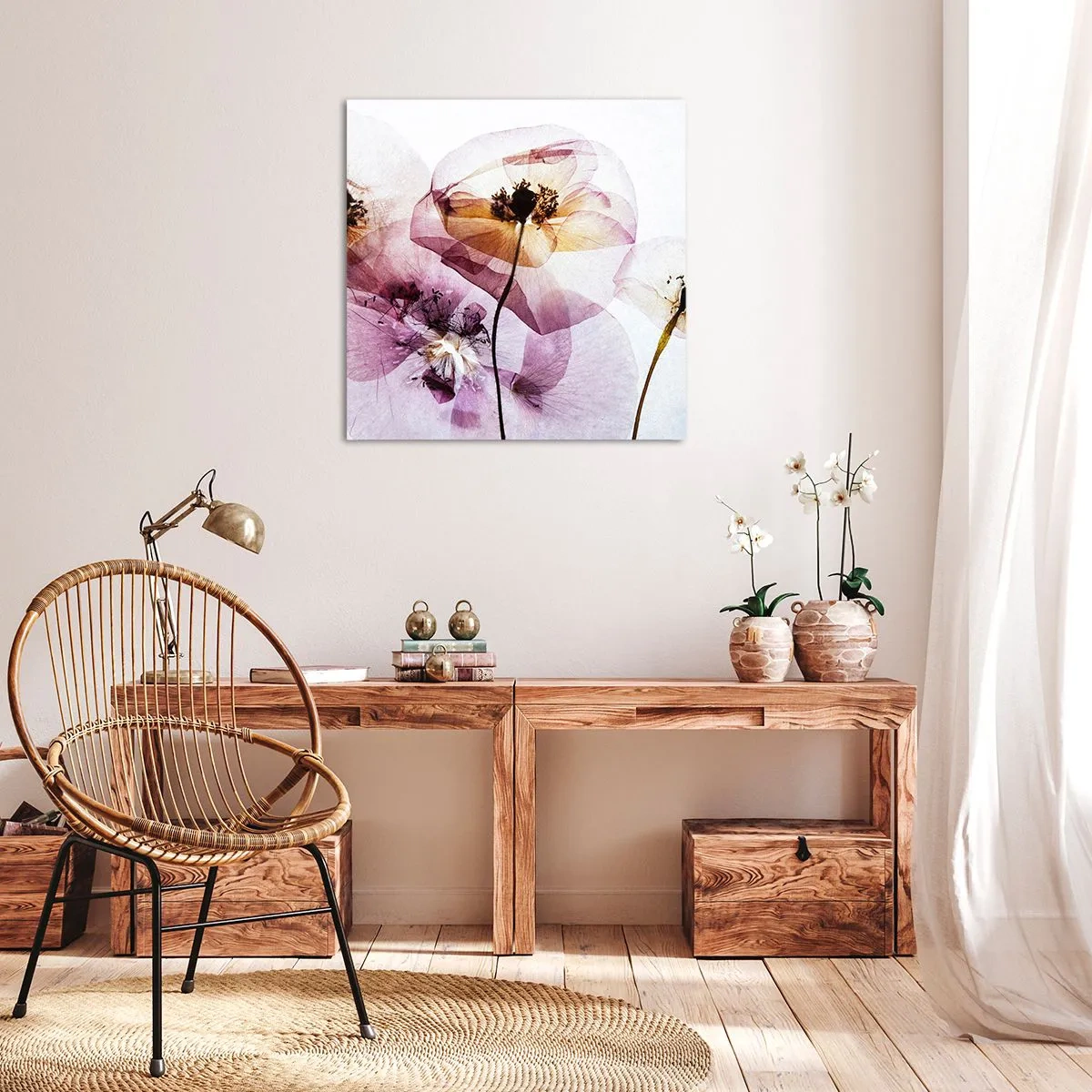 Canvas picture - Flower Body Slide - 30x30 cm