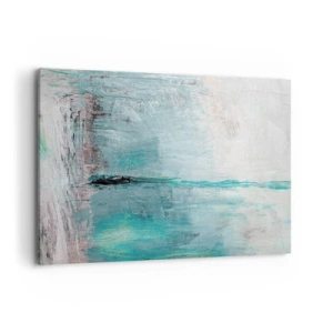 Canvas picture - Horizontally in Blue - 100x70 cm