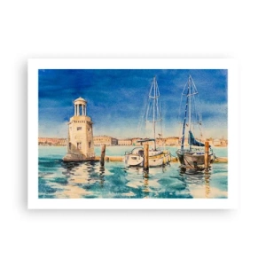 Poster - Sunny Lagoon - 70x50 cm