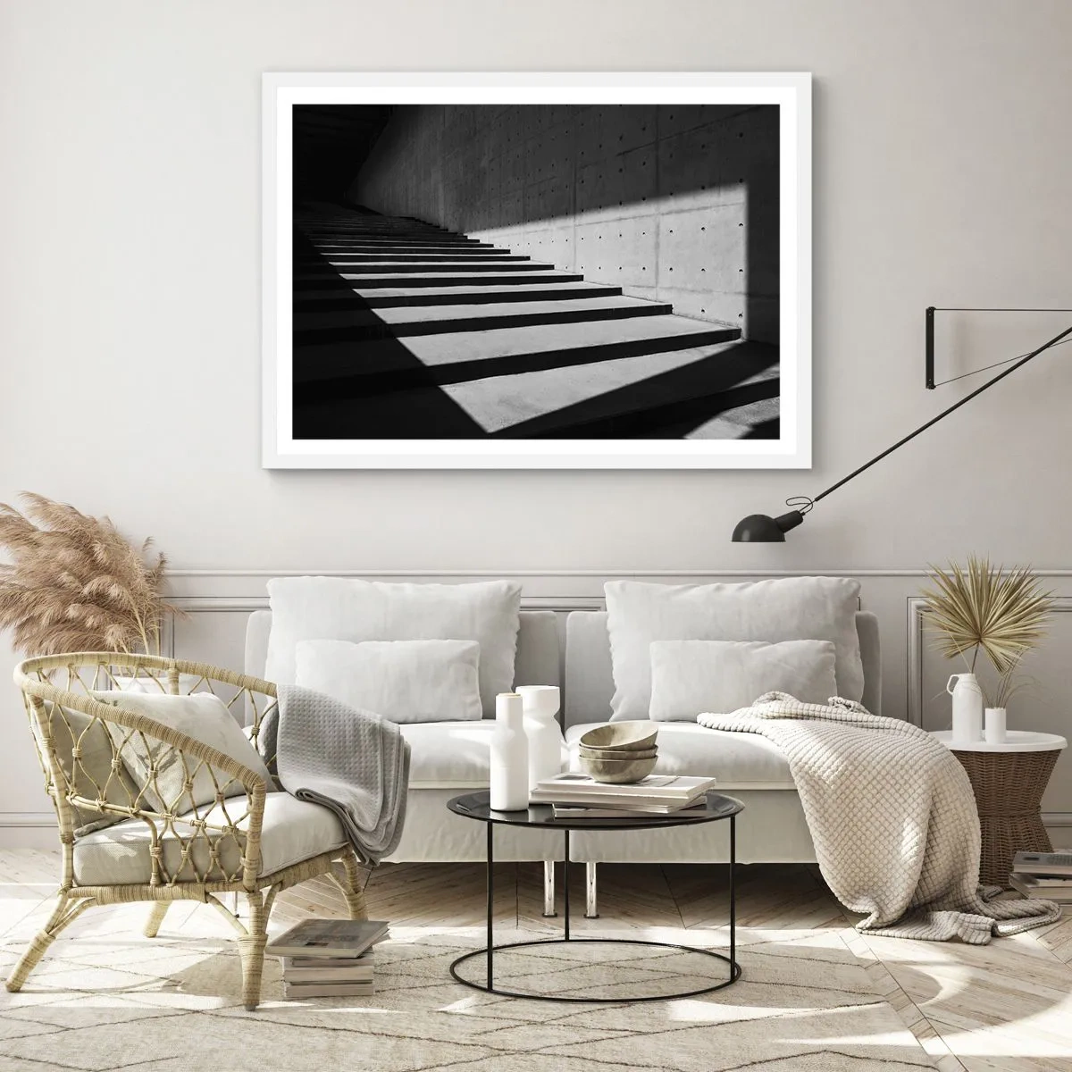 Poster in white frmae - Raw Beauty of Modernism - 100x70 cm