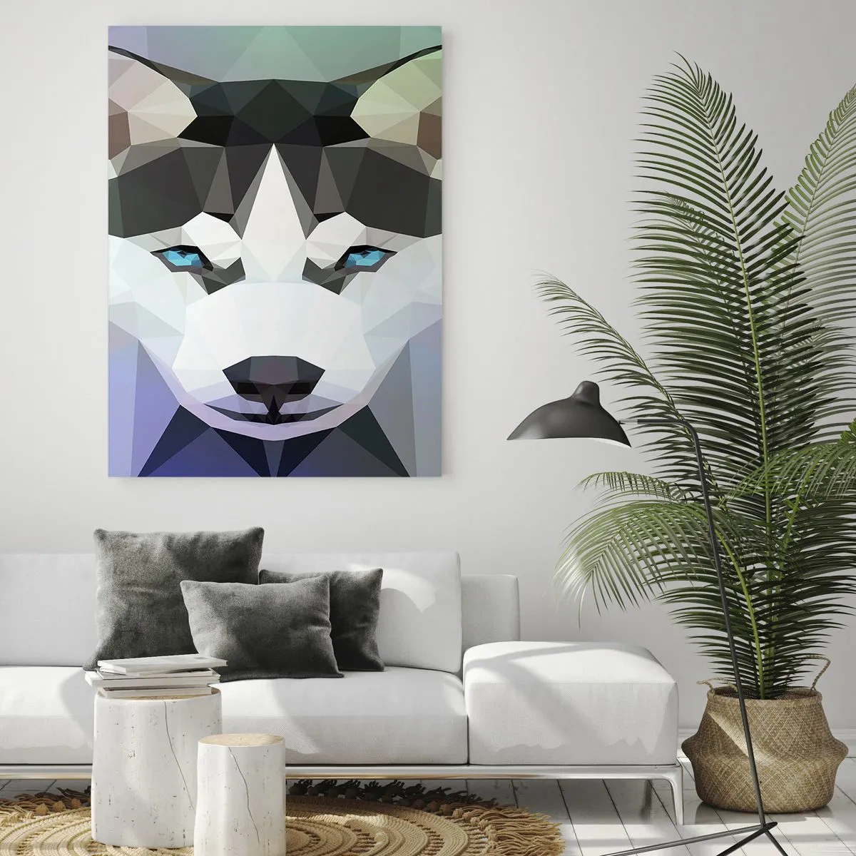 Glass picture - Memory of Northern Snow - 80x120 cm