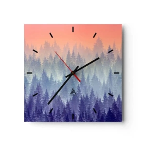 Wall clock - Clock on glass - High, Higher to the Sky - 40x40 cm