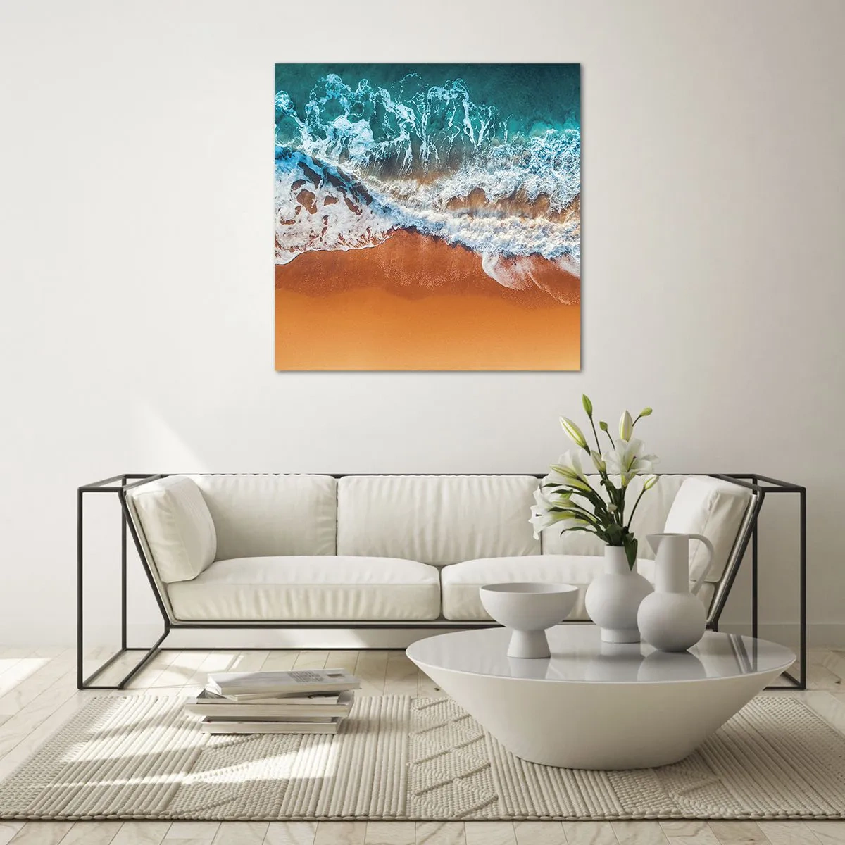 Glass picture - Always in a Couple - 40x40 cm