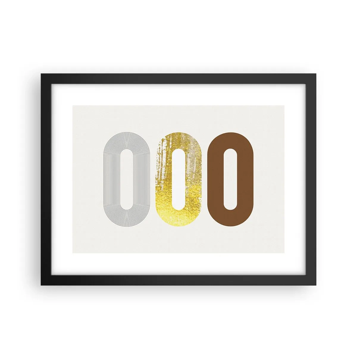 Poster in black frame - Ooo! - 40x30 cm
