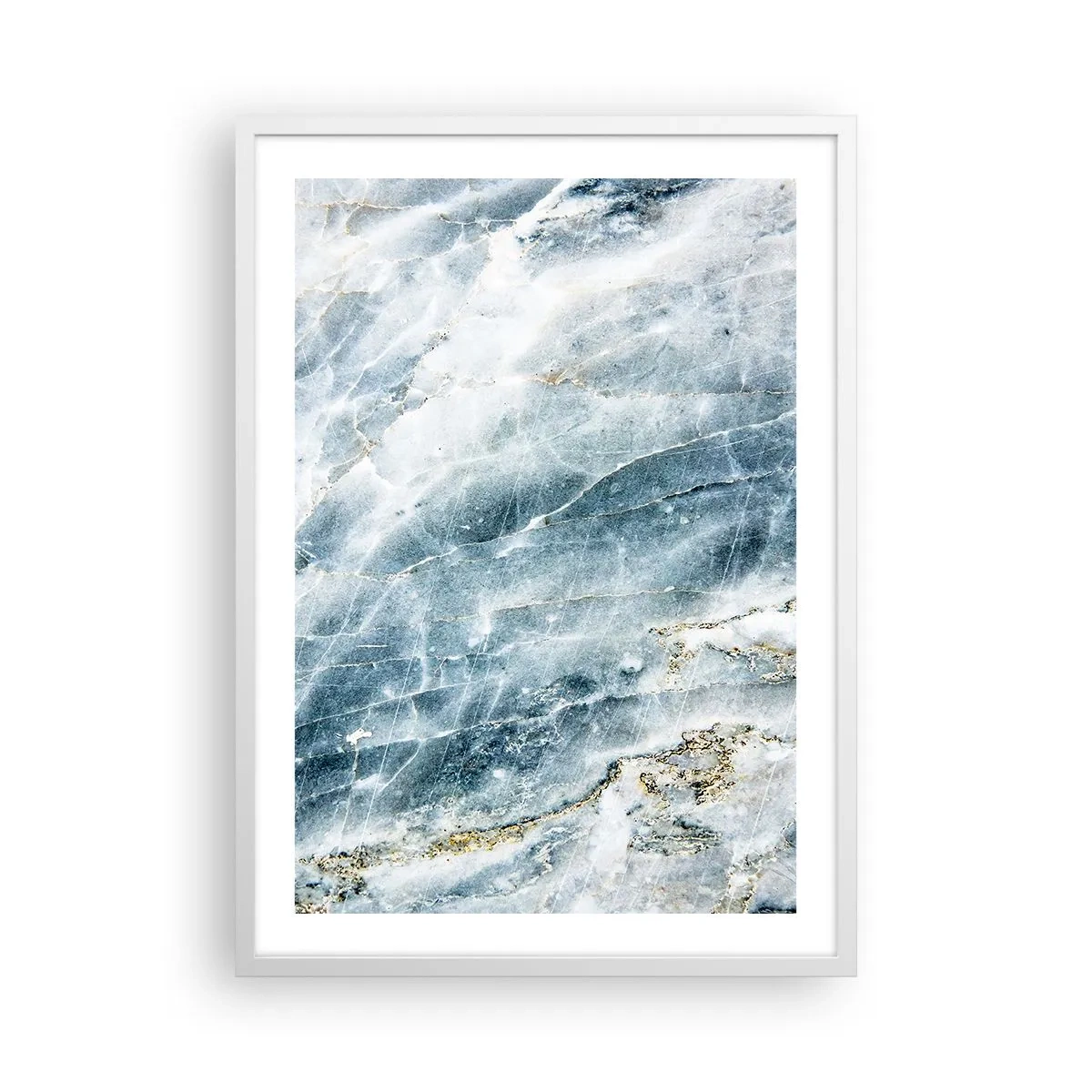 Poster in white frmae - Icy World - 50x70 cm