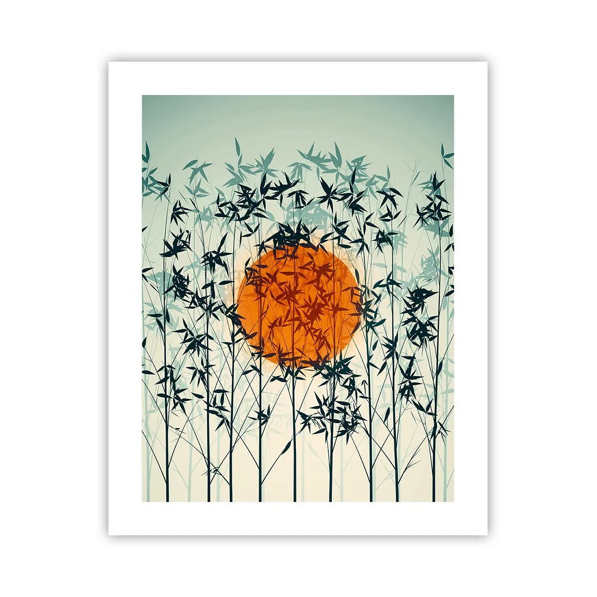 Poster - Japanese Sun - 40x50 cm