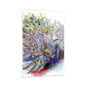 Glass picture - With Pride against Greyness - 70x100 cm