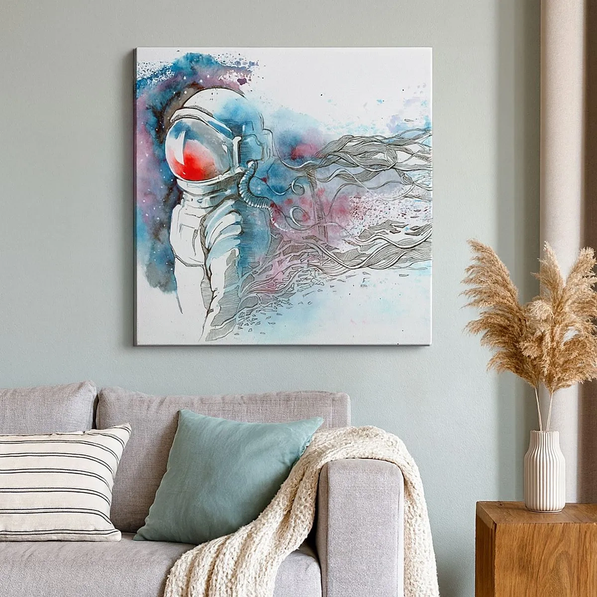 Canvas picture - Alone In Space - 30x30 cm