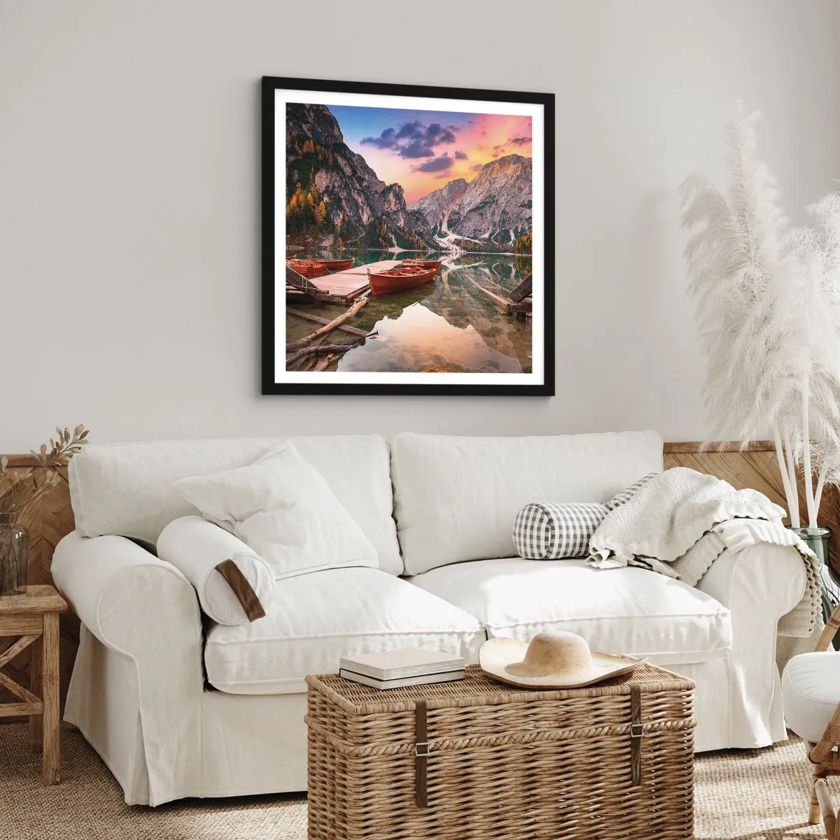 Poster in black frame - Promise of a Day - 60x60 cm