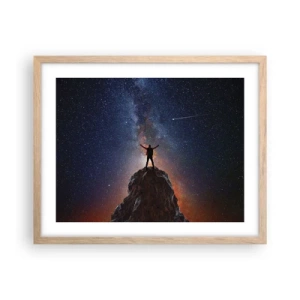 Poster in light oak frame - Power Is with Me! - 50x40 cm