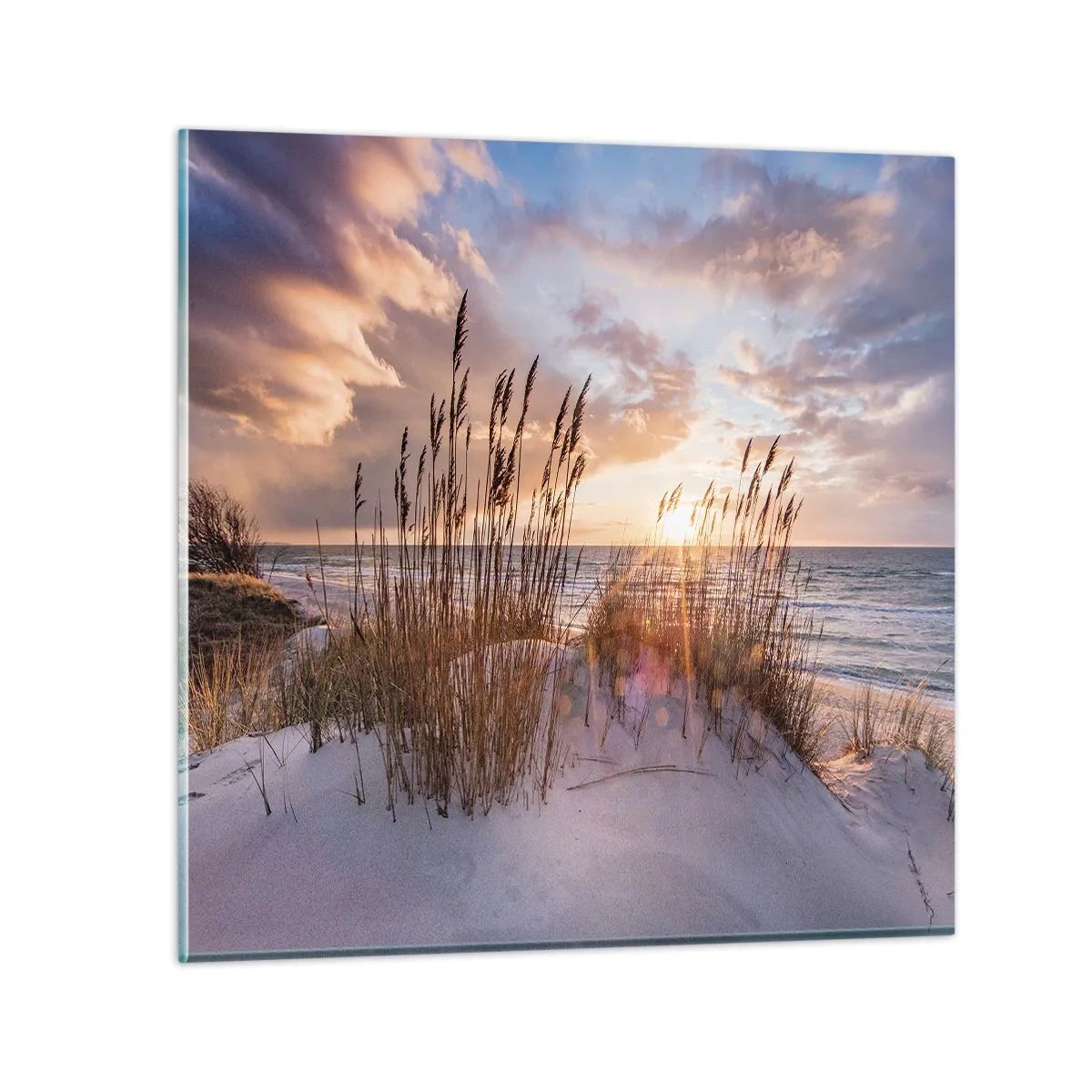Glass picture - Farewell to the Sun and Wind - 40x40 cm