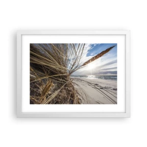 Poster in white frmae - Enounter of the Elements - 40x30 cm