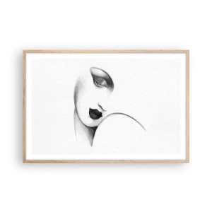 Poster in light oak frame - Lempicka Style - 91x61 cm