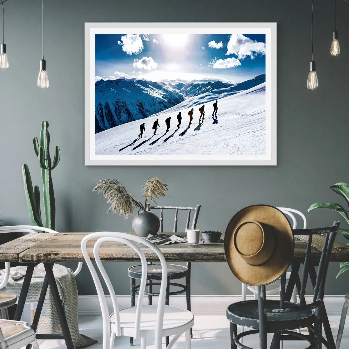 Poster in white frmae - Team of Conquerors - 100x70 cm