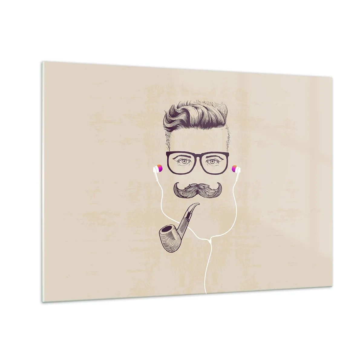 Glass picture - A Real Man? - 100x70 cm