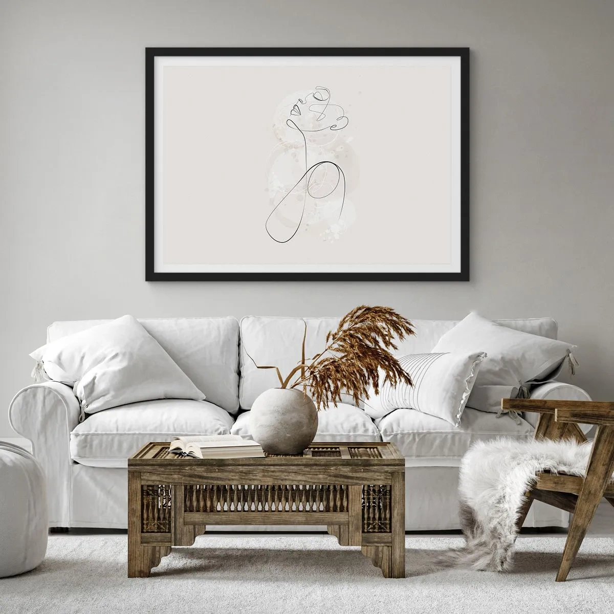 Poster in black frame - Spiral of Beauty - 40x30 cm