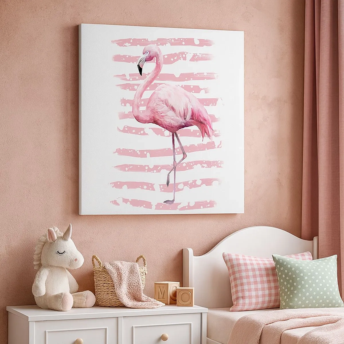 Canvas picture - With Dignity but in Pink - 30x30 cm