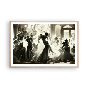 Poster in light oak frame - Big Masquerade - 91x61 cm