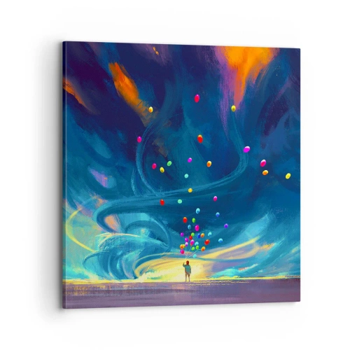 Canvas picture - On Blue Wind - 70x70 cm