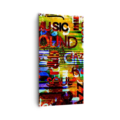 Canvas picture - All Colours of Sound - 65x120 cm