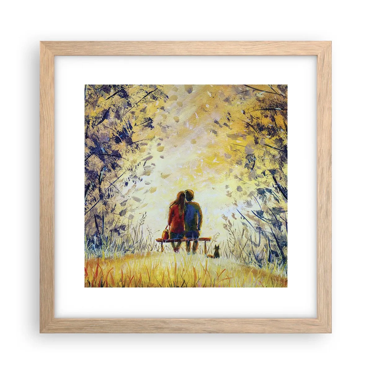 Poster in light oak frame - Magical Moment - 30x30 cm