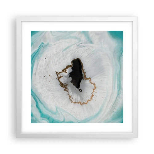 Poster in white frmae - Into de Deep - 40x40 cm