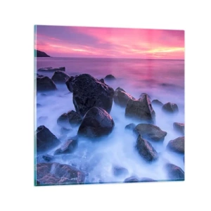 Glass picture - Born in Light and Mist - 70x70 cm